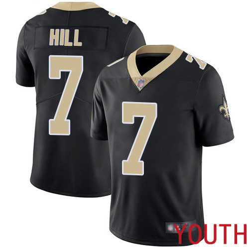 New Orleans Saints Limited Black Youth Taysom Hill Home Jersey NFL Football #7 Vapor Untouchable Jersey